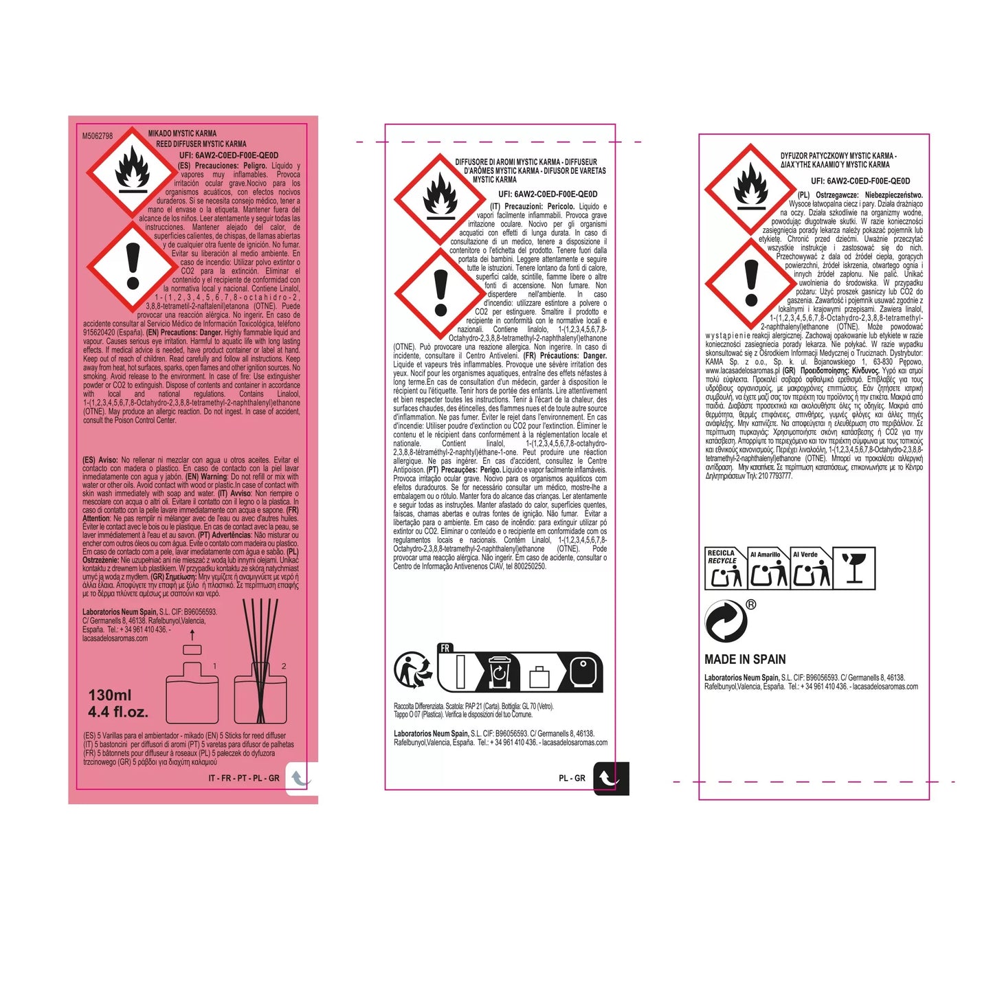 Désodorisant Mystic Karma Sun Mikado, 130 ml