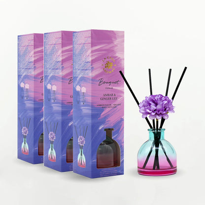 LACASADELOSAROMAS - AMBIENTADOR MIKADO BOUQUET ÁMBAR & GINGER LILY 40ML