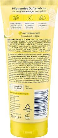 BALEA - CRÈME POUR LES MAINS AU BABEURRE ET AU CITRON, 100 ML